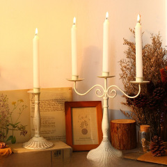 歐式古典鐵藝蠟燭台家居餐桌酒櫃復古擺件創意酒吧咖啡店裝飾擺設