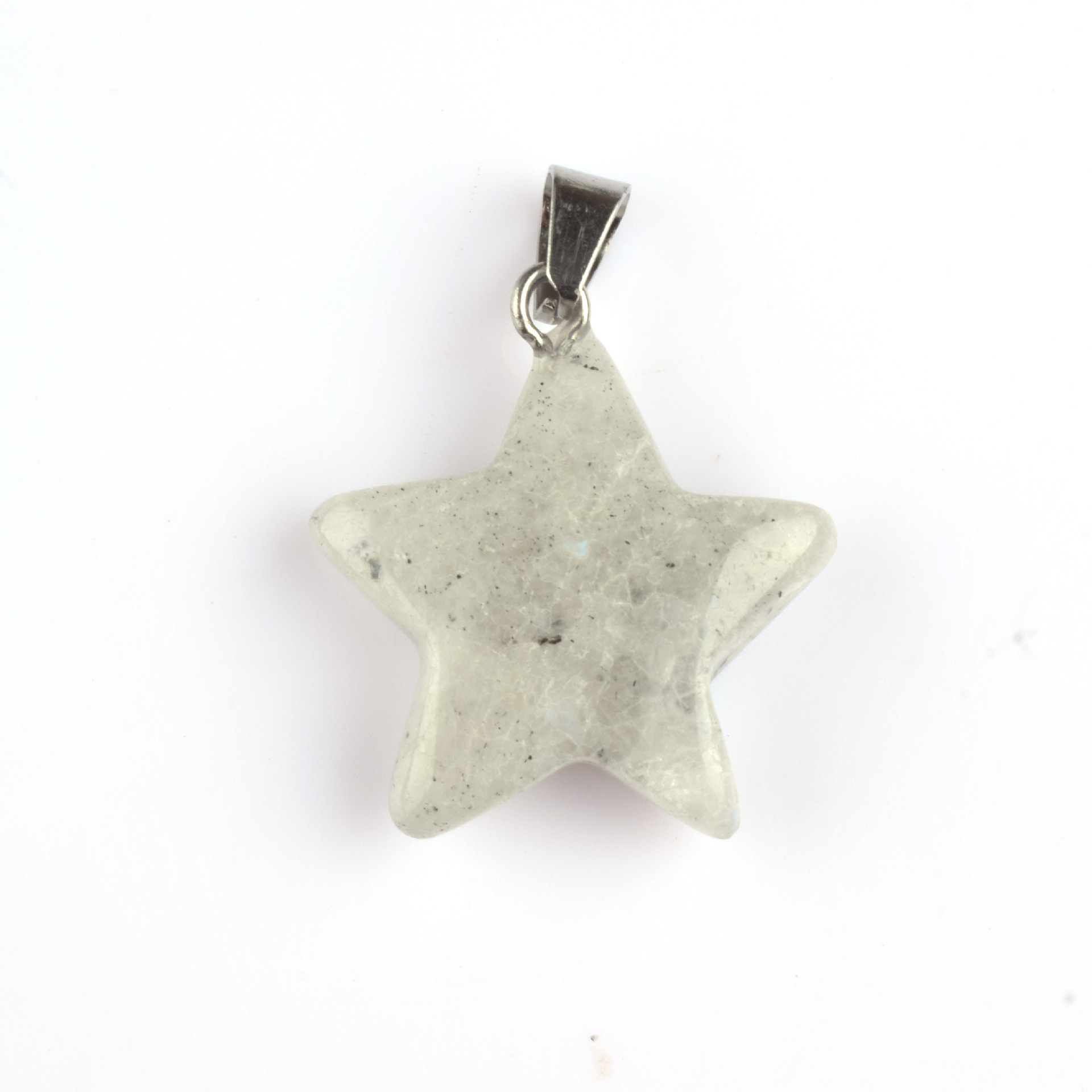 Colgante de piedra de estrella de color natural colgante de amatista de estrella de color pentagramas colgante de estrella de cielo colgante DIY joyas artículos