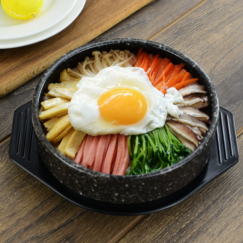 Керамический корейский каменный горшок для риса Bibimbap, миска-горшок для риса, корейский каменный горшок для пшеничного/рисового блюда, глиняный горшок для риса, небольшая кастрюля для «переправы» лапши и риса