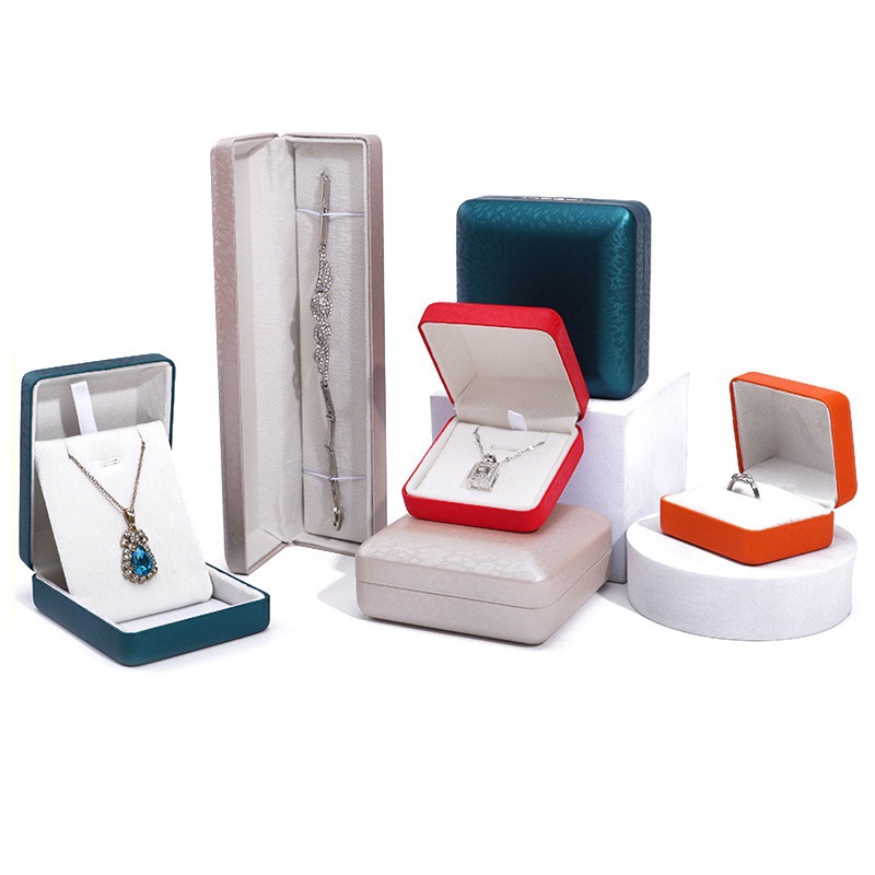 Caja de Cuero PU para Joyas de Cuero PU para Embalaje de Joyas y Anillos image 5