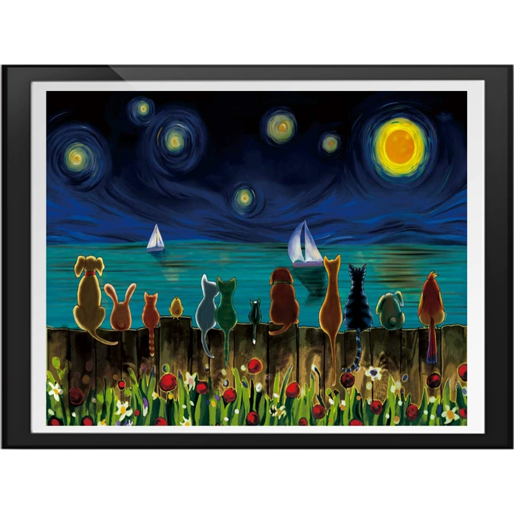 Набор для алмазной мозаики 5D, полный бурти landscape, круглые кристаллы, 30×40 см (несколько дизайнов)