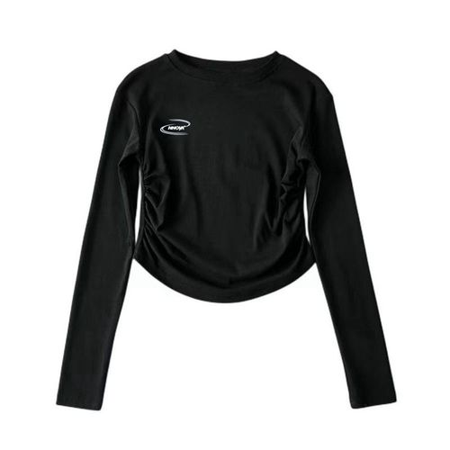 210g 40 pieces pure cotton regular-length sleeveless T-shirt for women with pleated short top, spicy and irregular style, basic layering top