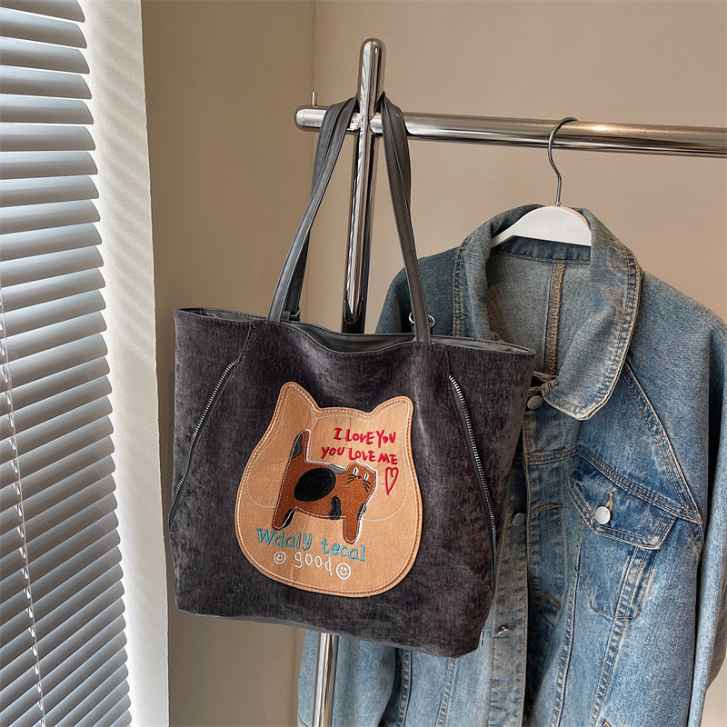Mochila popular de este año para mujeres 2024 nuevo otoño de alta calidad galletas gatos tote bolsas de hombro de gran capacidad