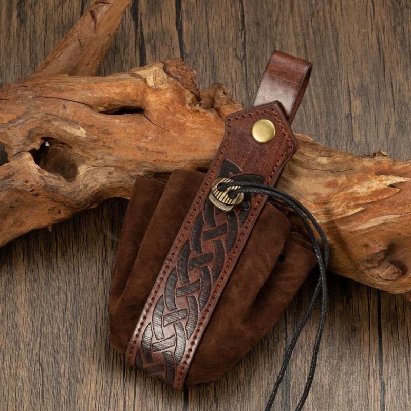 Средневековый чехол в стиле викингов с поясом, подвесной кошелек для монет, поясная сумка в стиле ретро, ​​горячая складная сумка