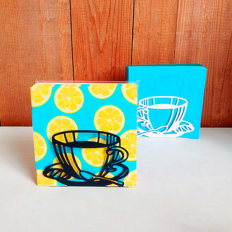 Taza de café de estilo Europeo tejido húmedo titular restaurante creativo decoración del hogar práctico diseño de acero inoxidable