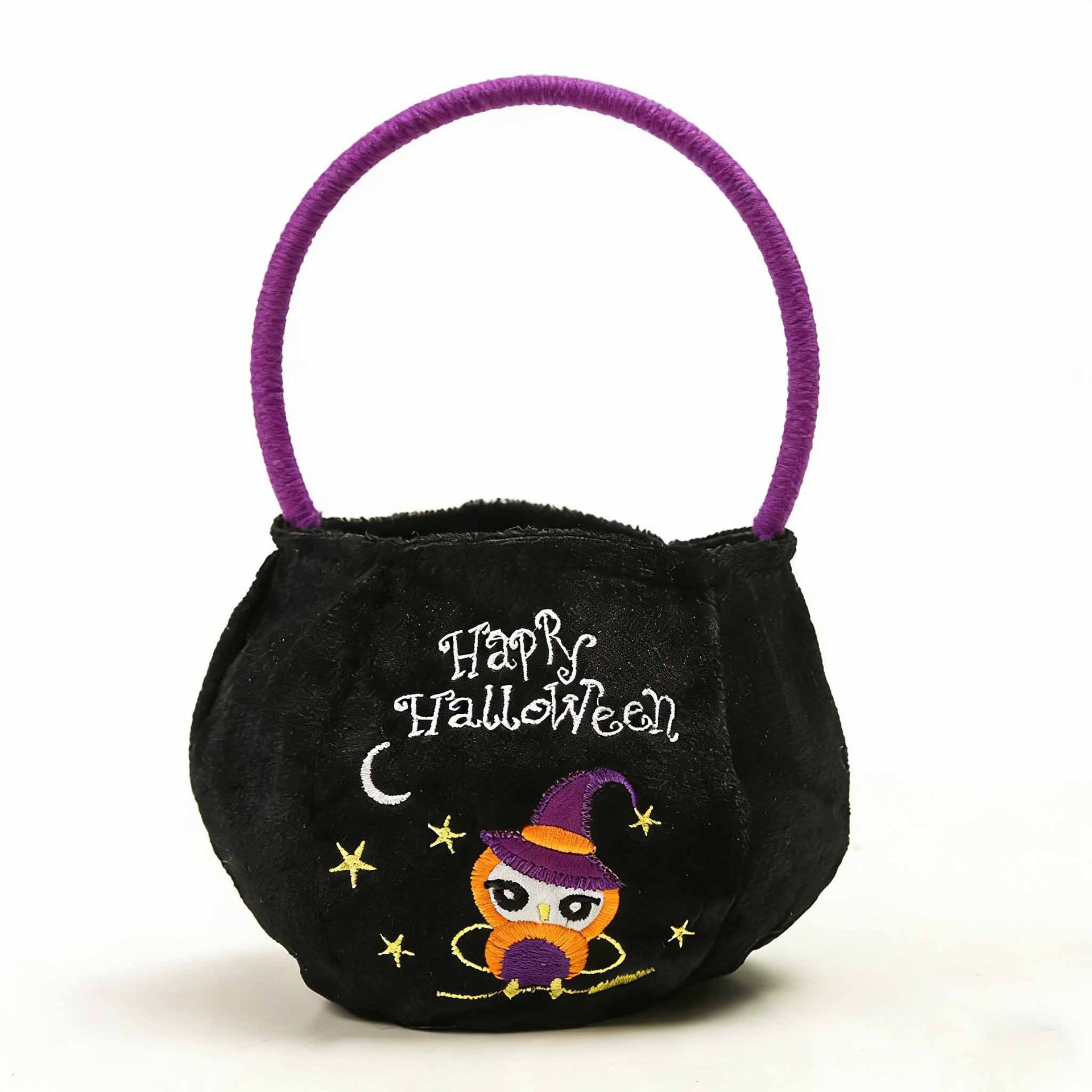 Bolsa de dulces de Halloween portátil bolsas de calabaza tridimensionales para niños regalos props de fiesta de fantasmas brujas transfronterizas props de fiesta de fantasmas