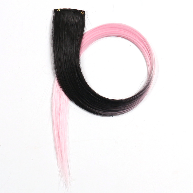 Perucas de color teñido bicolor tricolor orejas teñido una pieza de teñido extensión de cabello fábrica de pelucas en stock al por mayor