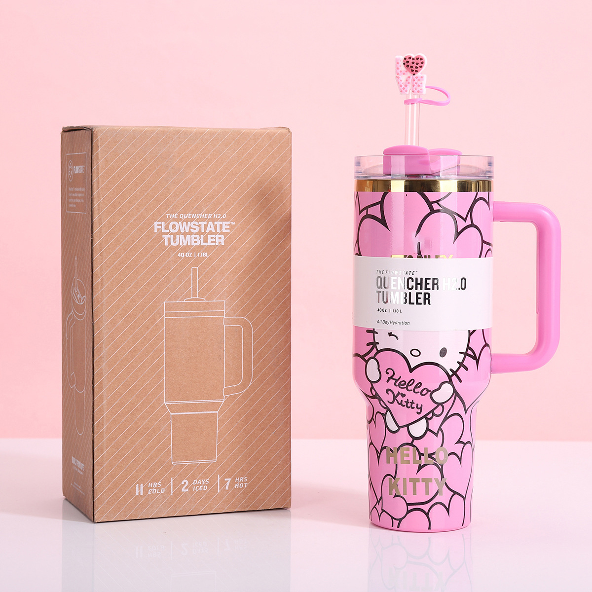 Cross-border stanley con el mismo mango de taza de hielo portátil 40oz taza de automóvil 304 taza de acero inoxidable