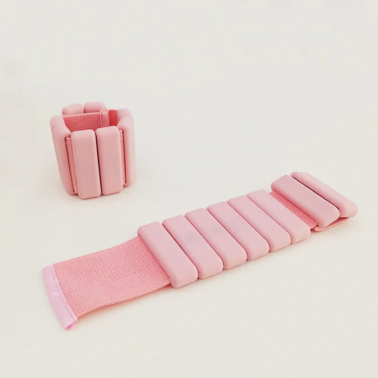 Mano ajustable deportes pulsera de silicona ponderada pulsera de peso presión fitness yoga corriendo 1 libra 2 libras 4 libras