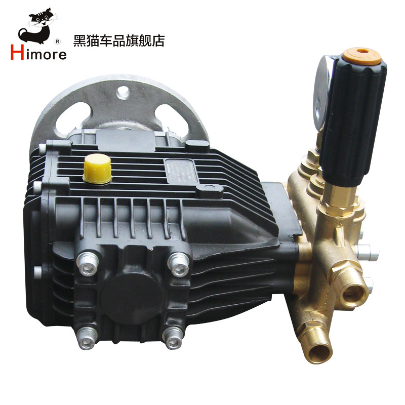黑猫高压清洗机泵头刷车泵洗车机水泵大功率降温除尘泵头总成