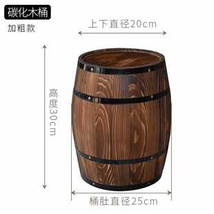 ✅ Oak Barrel Manor Can Be Customized with Beer Decoration Ornaments, Bar Red Wine Barrel Props, Solid Wood Exhibition Wedding Default