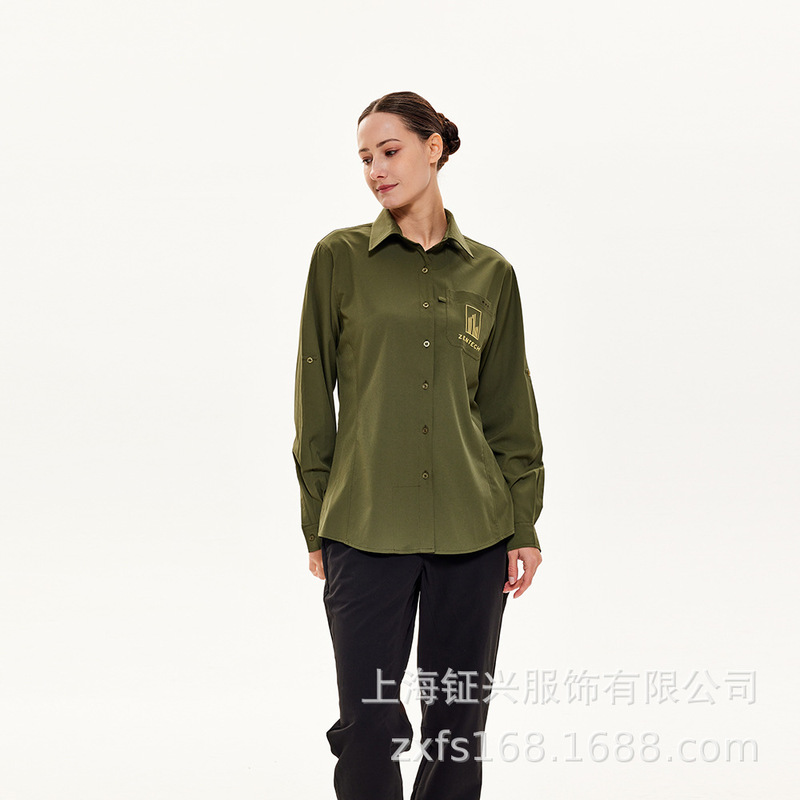 2025 Summer Long-Sleeved Women's Shirt with Mesh Cutout on the Back, Slim Fit, Suitable for Outdoor Hiking and Fishing