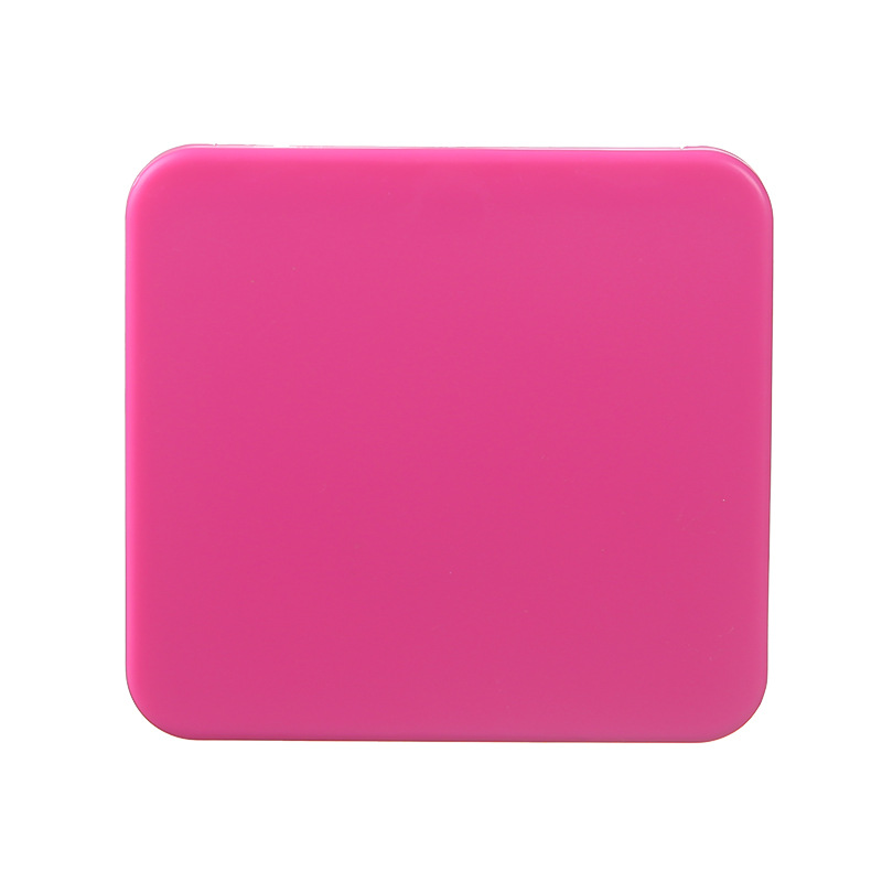 Espejo de maquillaje cuadrado plegable de doble cara, regalo portátil para niñas, mini espejo para retoques, espejo pequeño plegable.