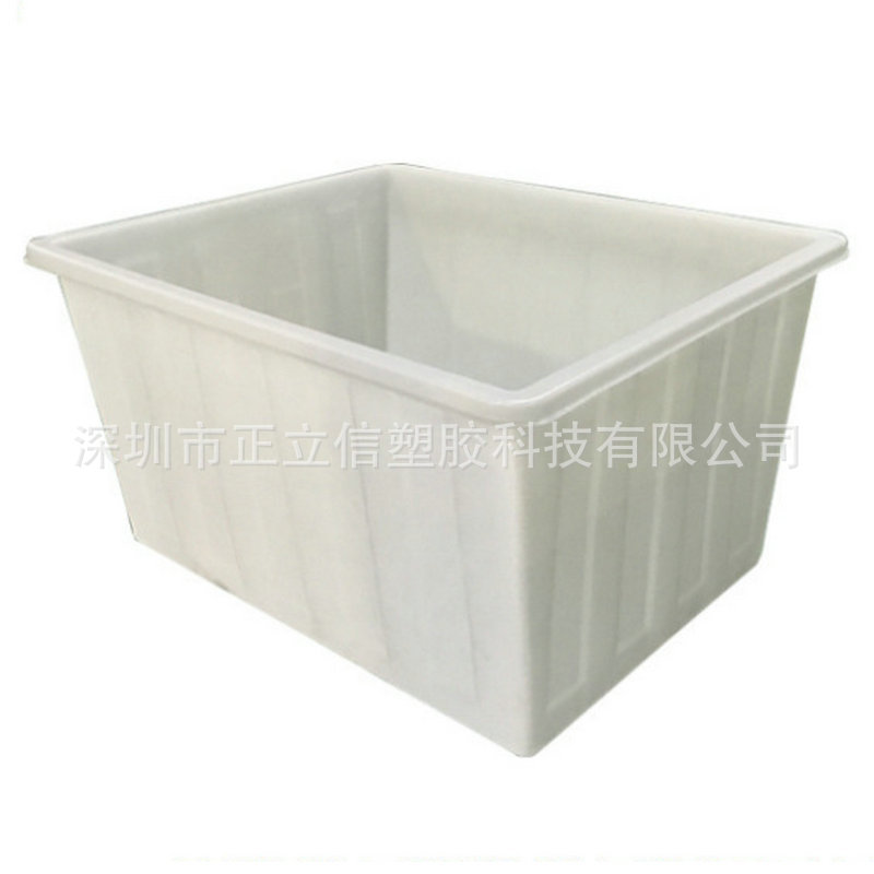 加厚收纳白色塑料周转箱 大号物流仓储货架服装厂胶筐