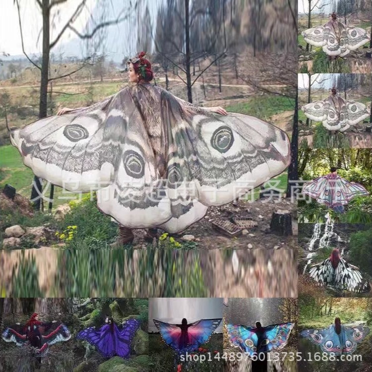 Cape beach towel wrap skirt Peacock shawl decorative butterfly cloak popular butterfly cloak Cape beach towel wrap skirt Peacock shawl decorative butterfly cloak popular butterfly cloak