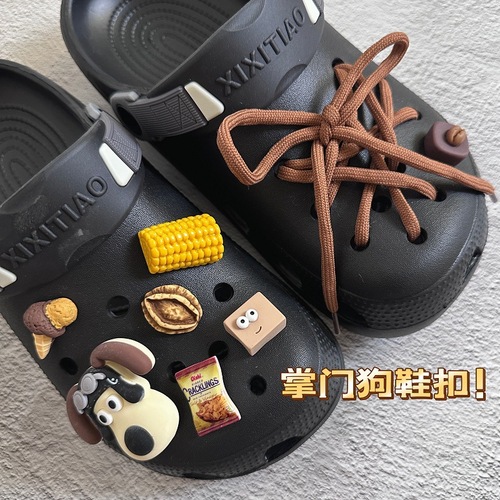 Shoe buckle shoe flower hole shoe accessory DIY detachable accessories cartoon leader dog new style 3D shoe flower