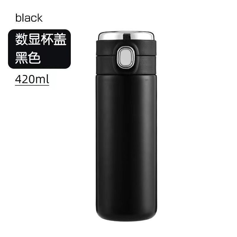 La celebridad de Internet transfronteriza rebote ventosa inteligente Pantalla de moda de acero inoxidable taza de agua de la personalidad de la taza del estudiante taza de regalo