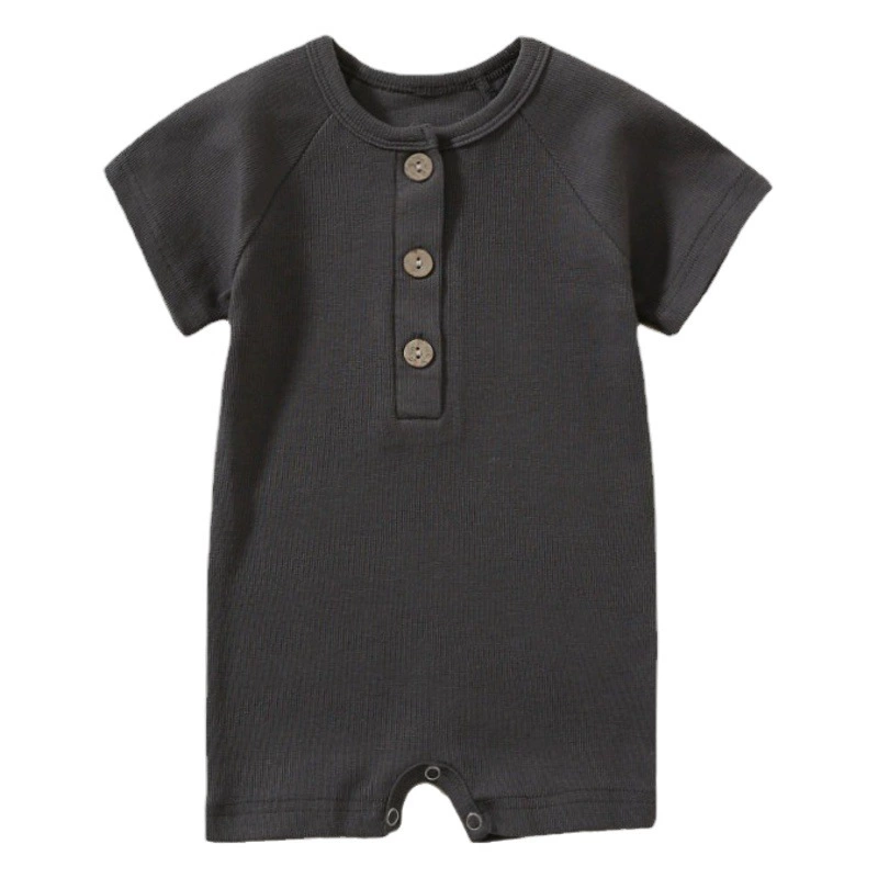 Детская одежда, летний комбинезон с короткими рукавами, хлопковый тонкий комбинезон для новорожденных в стиле ins, мужской и женский комбинезон