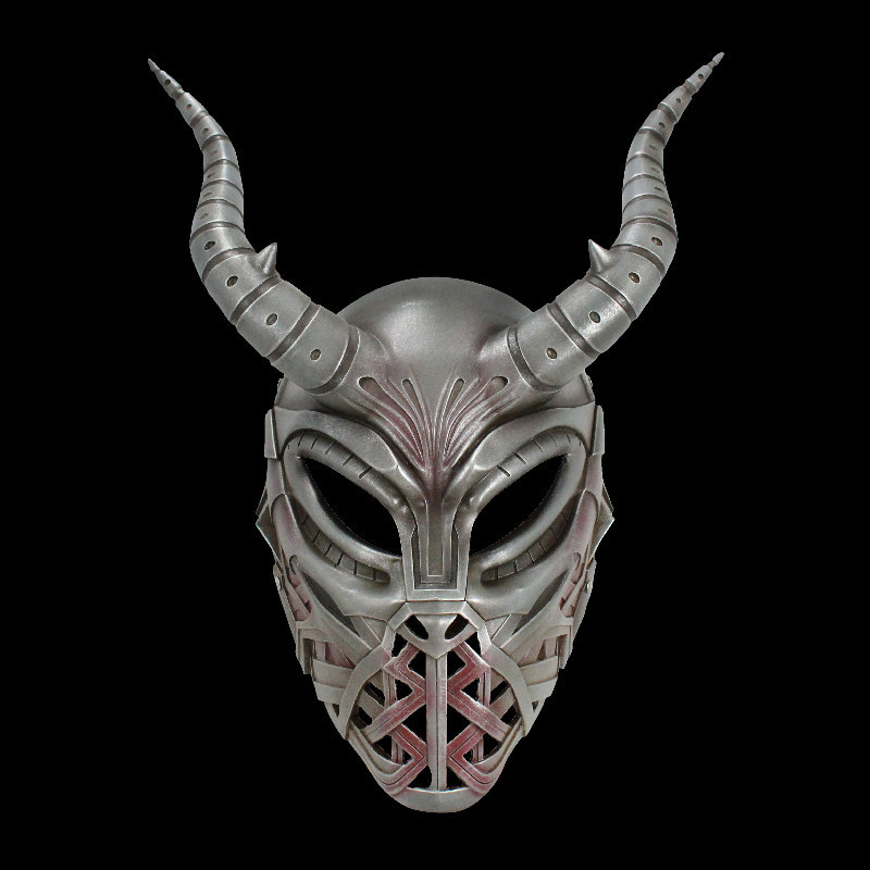 Halloween anime game abyss demon COS dress up prom party haunted house tattoo shop resin mask