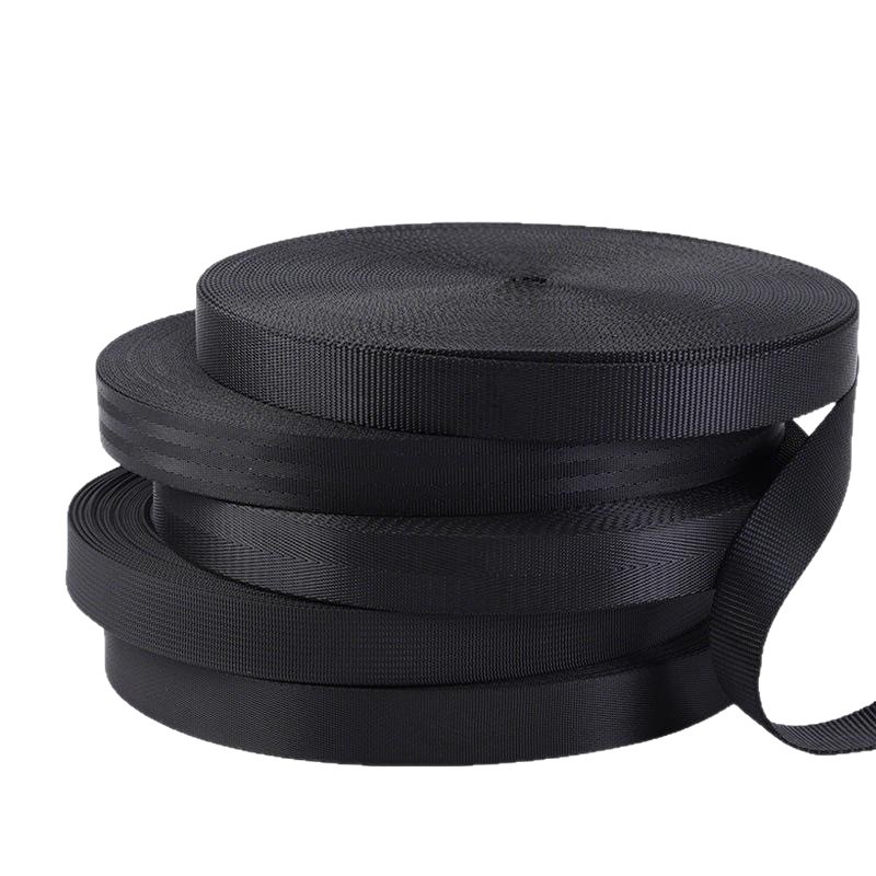 Cinturón de nylon negro grueso, cinturón de asiento para niños, mochila de tejido, accesorios de bolsa image 6