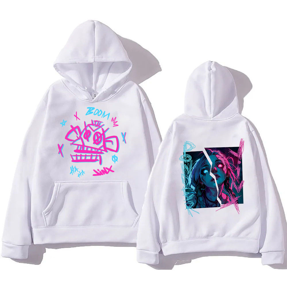 Arcane Jinx Graffiti Hoodie Retro Men/women Hoodies Harajuku