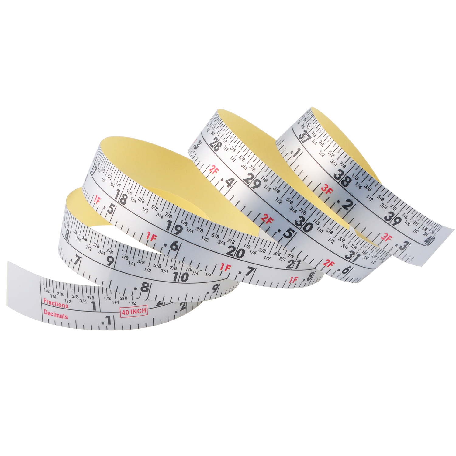 Wentai cinta en stock al por mayor de plata autoadhesivo pasta regla palo tabla regla adhesivo regla escala