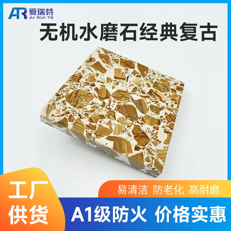 Классический стиль производителя: антидавление и износостойкие неорганические терраццо плитки для стен, пола, столешниц, глянцевые и матовые терраццо, индивидуальный дизайн.