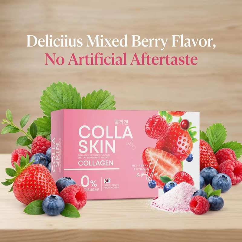 In-Stock Cross-Border Foreign Trade Collagen Skin Mixed Berry Flavored Collagen Powder Dietary Supplement Wholesale In-Stock Cross-Border Foreign Trade Collagen Skin Mixed Berry Flavored Collagen Powder Dietary Supplement Wholesale