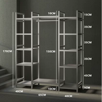 Display Storage Rack — Child seat shed - silver-e-style-l145cm-w40cm-h170cm-default-item