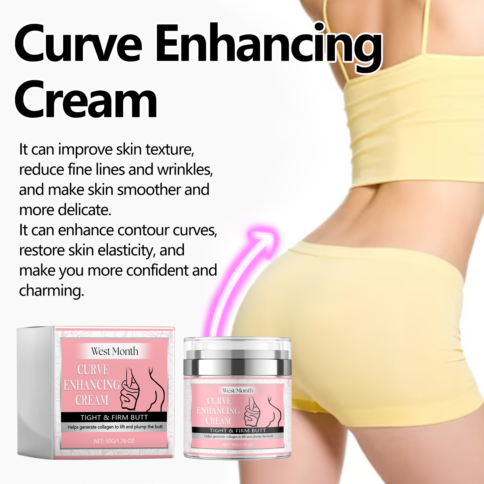 2024 Curve Enhancement Lifting Shaping Lines, Firming Body Curve en Beautifying Hip Cream nieuw_voghion.com