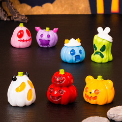 国境を越えたハロウィンのカボチャのミニチュア造園、創造的な家の装飾、デスクトップ用樹脂DIYクラフト装飾品