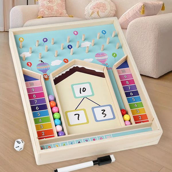 Wooden children's digital toy