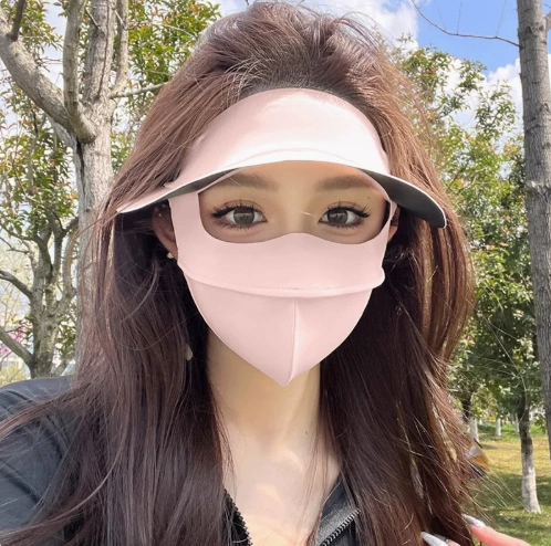 Vinyl brim ear hanging style-Sakura pink