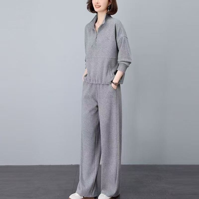 Mamba Cotton: New autumn collection for women, featuring casual, sporty, and fashionable styles, perfect for middle-aged mothers – a complete outfit including a stylish sweatshirt
