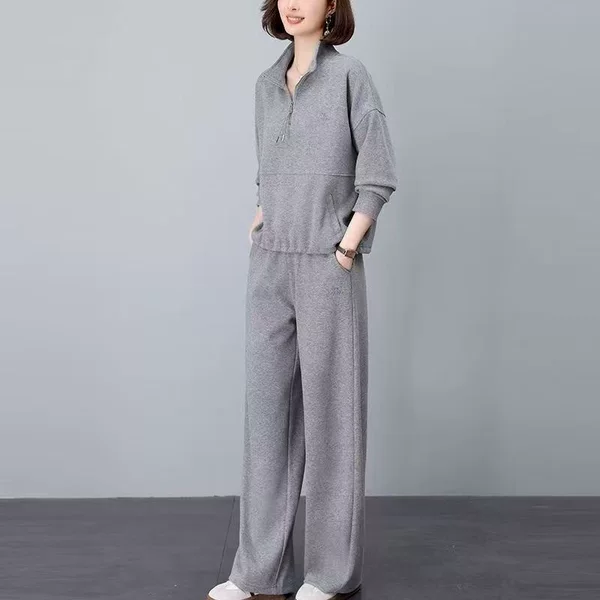 Mamba Cotton: New autumn collection for women, featuring casual, sporty, and fashionable styles, perfect for middle-aged mothers – a complete outfit including a stylish sweatshirt