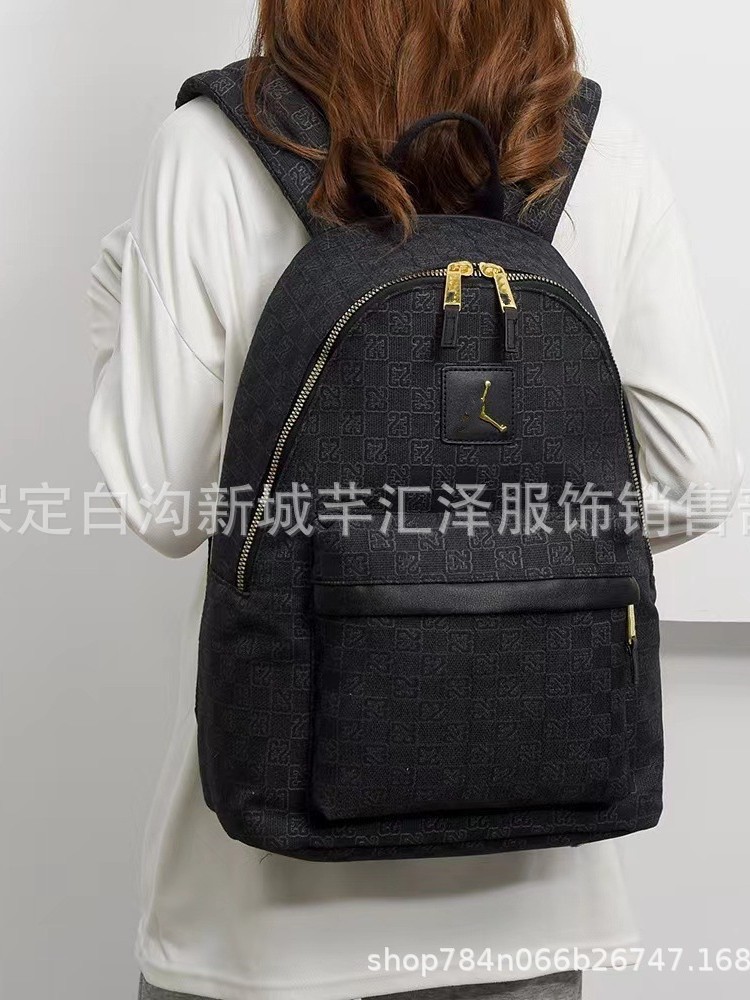 Marca de marea transfronteriza Jacquard mochila de gran capacidad de estilo de automóvil costura pequeña bolsa cuadrada mochila de estudiantes de letras de diamante