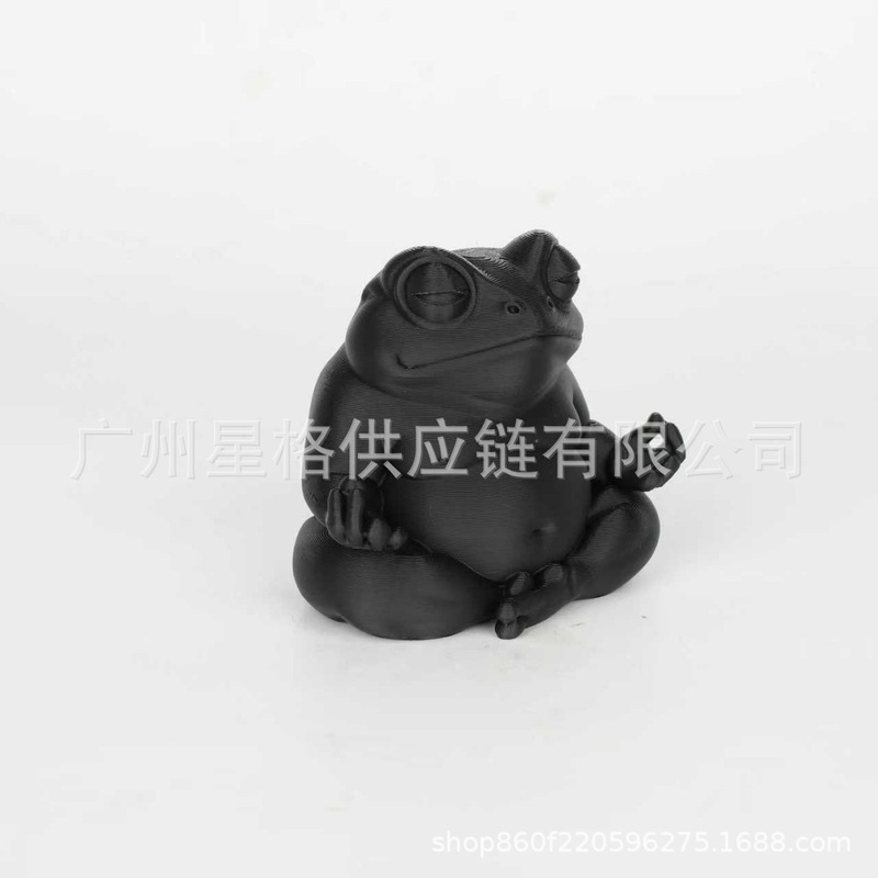跨境Chubby meditating frog 有趣可爱的胖乎乎打坐青蛙|undefined