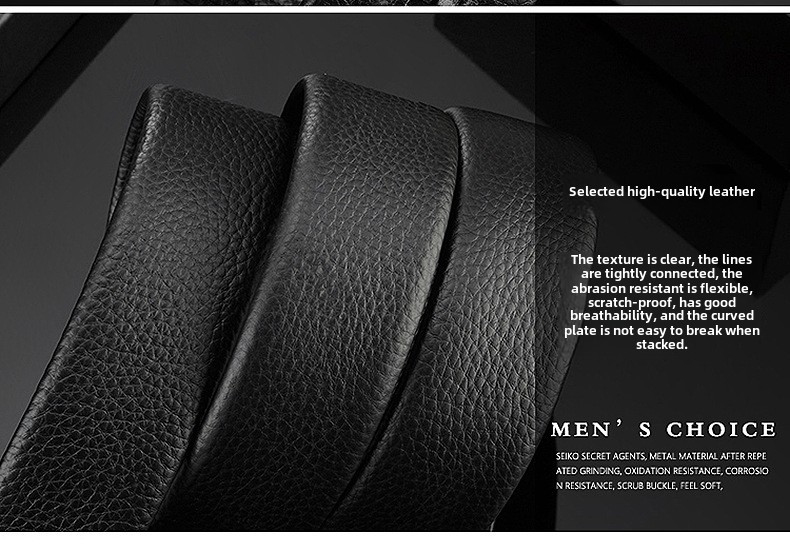 Diamond-encrusted time-to-time operation Belt Men's automatic buckle trembles live explosion casual Joker business Belt manufacturers_voghion.com