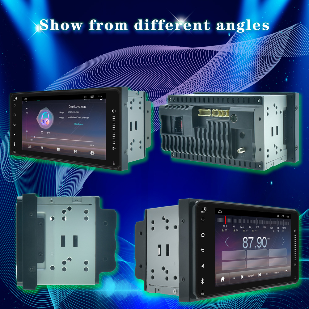 Navegación del DVD del coche 7-pulgadas conveniente para la navegación del aparato de reproducción de Android Bluetooth de la exhibición del control central del coche de Toyota Corolla