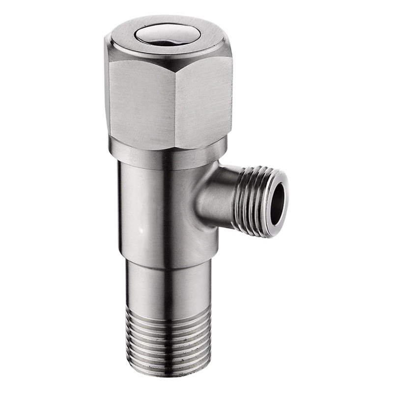 Трансграничный 3-точечный угловой клапан европейского стандарта 304 из нержавеющей стали G3/8 Оборот 1/2 подходит для экспорта Германии керамический угловой клапан из нержавеющей стали