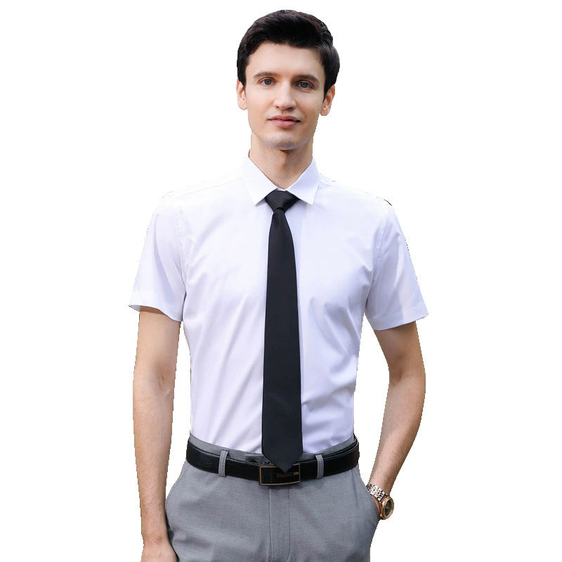 Yellow white blue black shirt for work