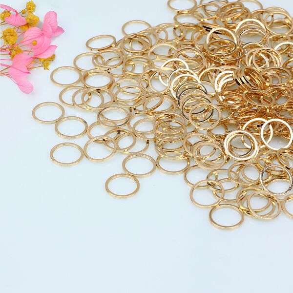 14K copper ring gold-wrapped color-retaining closed ring handmade diy closing Circle necklace earrings bracelet closing connecting ring