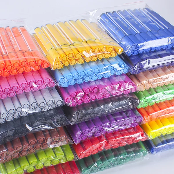 Watercolor pen triangle washable each monochrome red Yellow Blue Green Black gray brown single wholesale commonly used supplementary color