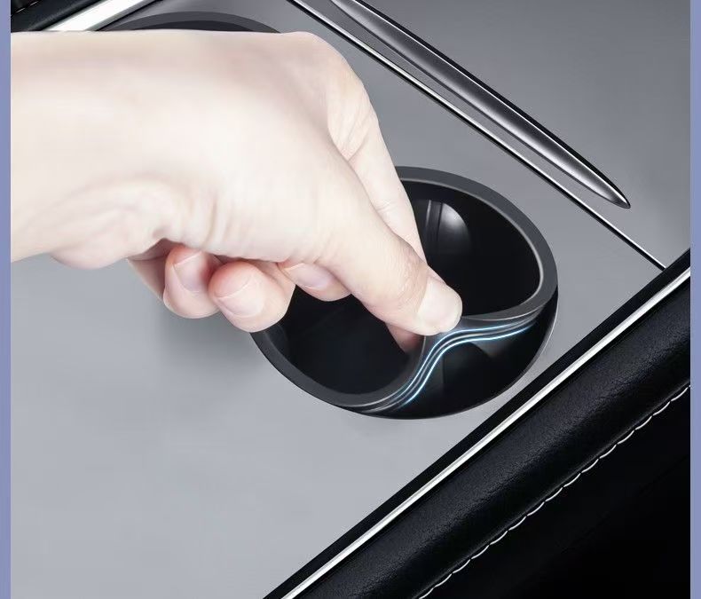 Suitable for Tesla Model 3/Y/Yl Central Control Water Cup Holder Water Cup Slot Tpe Cup Sleeve Accessories Modified Car