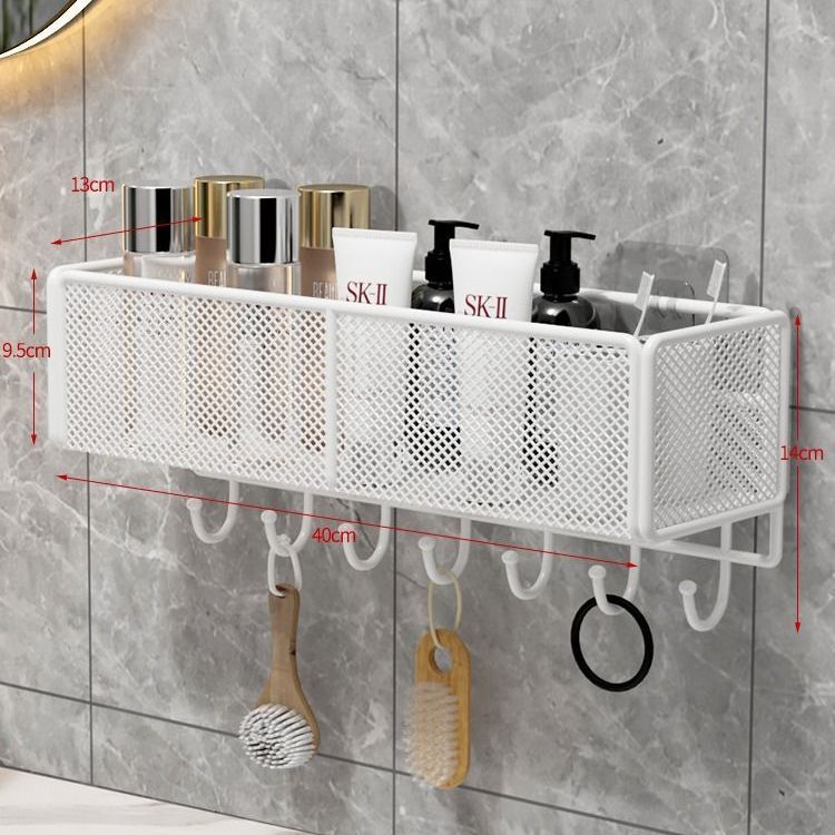 Estante de almacenamiento de inodoro sin perforaciones baño Baño inodoro estante de almacenamiento lavabo suministros de pared