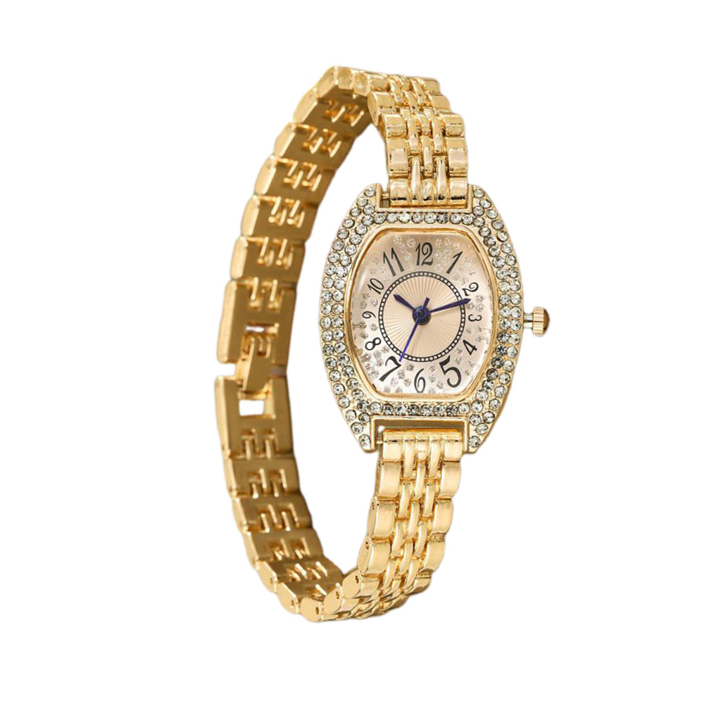 Comercio exterior nuevo estilo retro ovalado reloj de pulsera para mujer estilo premium ins simple reloj de cadena de estudiante de moda blanca