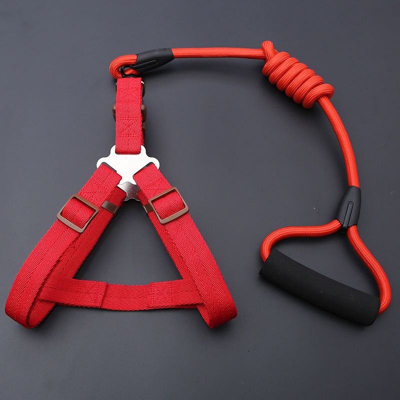 2 피스 세트-빨간색 긴 로프 (가슴 등 + 2 m 로프)