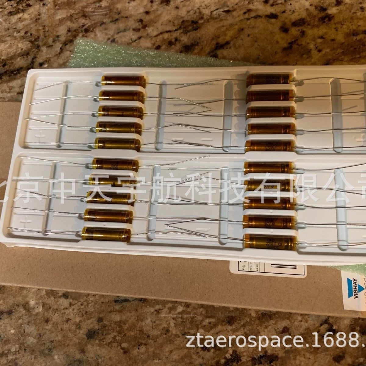 美国Vishay 液态钽电容134D227X9100K6 220uF 100V 石油勘探 测井