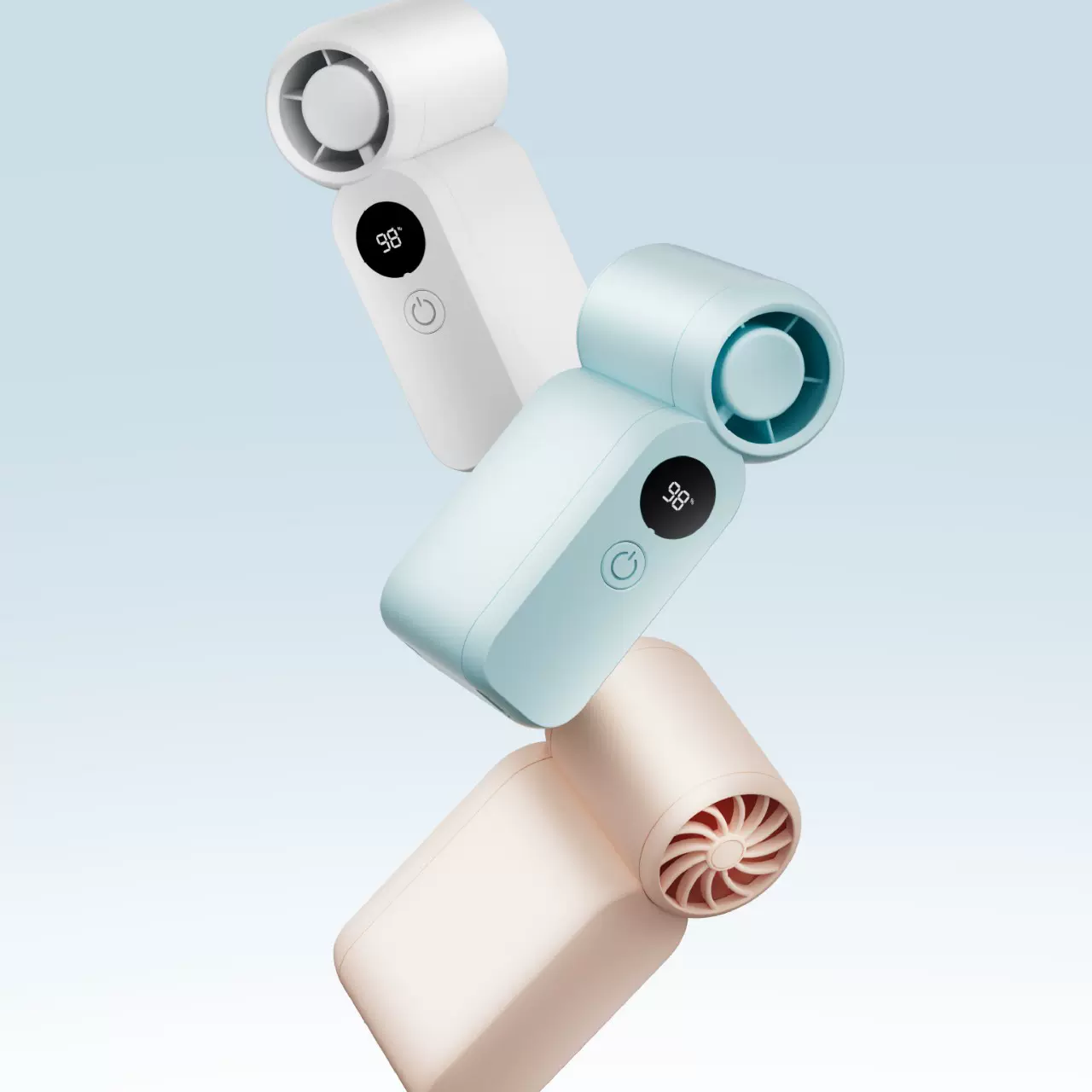 2026新款迷你手持风扇高速调节家用户外C20usb迷你暴力便携小风扇