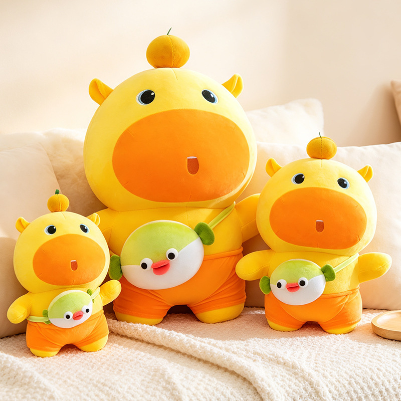 New cross-border capybara plush toy for rest and companionship, stuffed doll, bedroom and living room decorative pillow